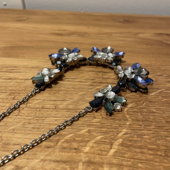 Necklace Fashion Jewelry Blue Geometric Pattern Accessory - Picture 8 of 8